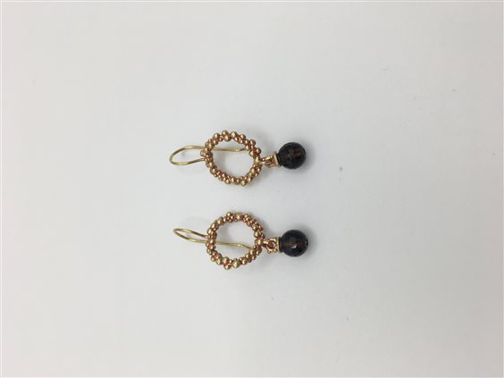 Orecchini Daniela De Marchi Donna Kate in Ottone Quarzo OR1400 ORA - OR1400 ORA